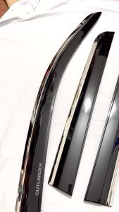 Vè Che Mưa Xe Outlander 2023-2018 Mẫu Vè Đen Chỉ Inox Hàng Dày Đẹp Loại 1 Có Chữ Outlander Chất Liệu Nhựa ABS