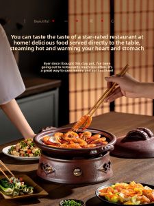 DROOLU | Heat Resistant Clay Pot for Home Use