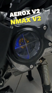 2025 New Hot Nmax Aerox v2 Transparent Acrylic CVT Cover With Light Box And Bolts