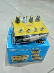 INPUT MIC 4 CHANEL PARALLEL M001 Komponen & Aksesoris Elektronik Aksesoris Audio Aksesoris Mikrofon
