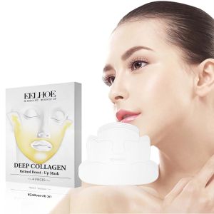 Deep Collagen Retinol Firming Mask ยกกระชับผิวหน้า Lightening Fine Lines Smooth Natural Hydrating Translucent Mask