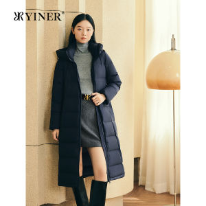 Windproof Water-Resistant Cotton-like Graphene Heating H-shaped Long Womens Down Jacket