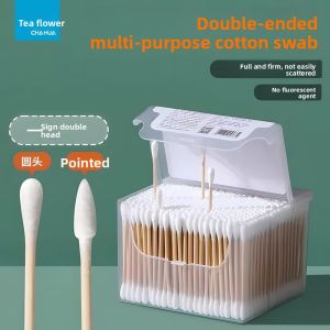 CHAHUA | Double Ended Bamboo Tip Ear Cleaning Cotton Swabs