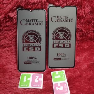 TG Tempered Glass Ceramic Spy Infinix Hot 40i 30 Hot 30i 30 12i 9 Play 11 Play 10 Play Note 30 Zero 20 Smart 6 8 Pro 5 6 Plus Anti Gores Matte Privacy Anti SPY