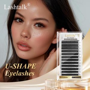 Lashtalk U Shape 3D 4D 5D U Eyelash Extensions C D Curl Mix8-15mm Bloom Premade Fans Volume Lashes Air Material Natural Mink False Lashes From Nagaraku
