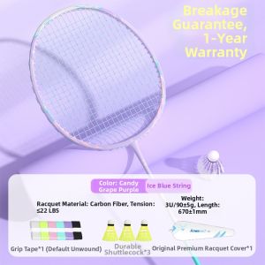 Kawasaki | Durable Carbon Ultra-Light Student Beginner Badminton Racket
