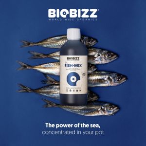 Biobizz Fish Mix 250ml (Npk Fertilizer 5-1-4 Soil Beneficial Organism Booster Vegetative Stage Booster Fully Organic Complete Plant Fertilizer Soil Fertility Improver Organic Nitrogen Fish Amino)