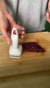 Stainless Steel Automatic Rebound Hhammer Meat Grinder 24 Needle Meat Loosening Needle Kitchen Steak Tendon Ccutting Tenderizer