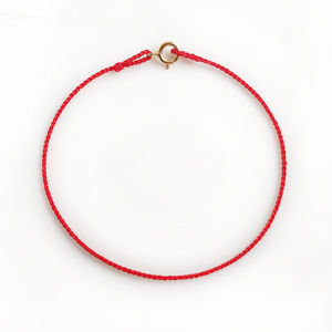 Adjustable Length Fine Gold Plated Red Rope Bracelet Exquisite Hard Gold Foot Chain Wearable for Chinese Zodiac Year