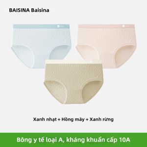 Baisina | Quần Lót Chống Khuẩn 100% Bông XL