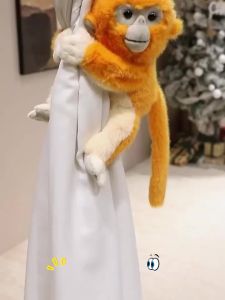 Adorable Lifelike Long Arms Monkey Plush Toys Soft Cozy Monkey Doll Cute Warm Kids Companion Animal Toys Birthday Gift