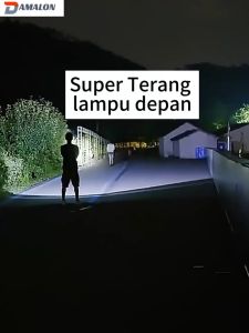 DAMALON 【Garansi 10 tahun】 Senter Kepala Cahaya Maksimal Plus RechargePro dengan USB Fokus & Penyebaran Zoom 150 Watt 1000Lumen