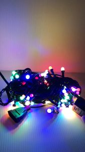 K2437 1100LAMPU 9M LAMPU LED  LAMPU RAYA BOLEH SAMBUNG(WAYER HITAM)