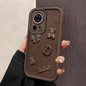 Huawei Nova12Pr Silicone Phone Case Full Cover Anti-Fall Curved Screen Womens Style Embossed Design Eco-Friendly Protection