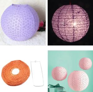 1PC 1640CM China Colourful Round Hollow Paper Lantern Home Birthday Party Wedding Party Events Decoration DIY Lampion Lantern
