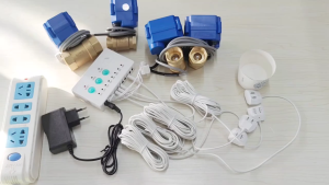 Van bi điện tích hợp cảm biến rò rỉ nước van an toàn chống tràn báo động và tự động ngắt nước van cơ điện