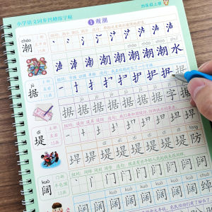 Grade 4 Chinese Language Practice Booklet with Grooves for Character Writing Pen Strokes And Sequences Primary School Students
