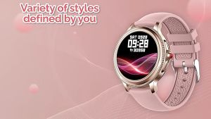 New Xiaomi 2023 Smart Watch Women Full Touch Screen Heart Rate Monitor Blood Pressure Fitness Tracker Smartwatch for Android Ios