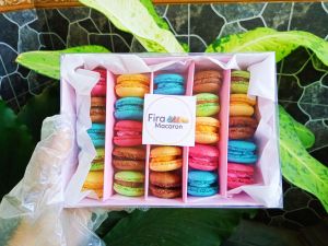 macaron mini 25pcs 100%almond asli