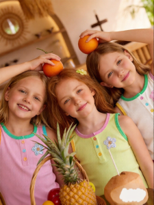 PPTOWN | No-sleeve Summer Childrens T-shirt Innerwear Glitter