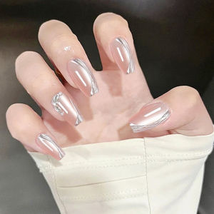 ✨Crystal Butterfly Press On Nails | Kuku Palsu 3D Kupu-Kupu Berlian Glamour