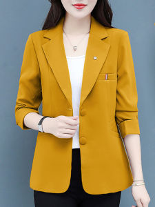 Stylish Slimming Suit Jacket for Middle-Aged Mothers Spring Autumn New Large Size Belly Covering Fashionable Short Outerwear