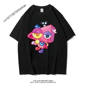 Bandai | The Amazing Digital Circus Ragatha Gangle Print T-shirt All Ages Cotton Comfort Y2K Fashion Short Sleeve Casual Tops