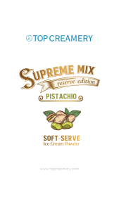 Supreme Mix Reserve Edition Soft-Serve Ice Cream Pistachio Powder 1kg