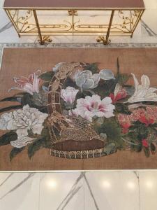 Li Song Flower Basket Retro Calligraphy Floral Peony Chinese Painting Authentic Miniature Spray Antique Look Hanging Scroll Decorative Artwork