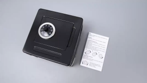 COD Celengan Kotak Brankas Mini Uang Emas Dokumen Tahan Api Box Lock Rotating - T-116