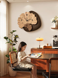 HAOJIUBUJIAN | Ginkgo Design Antique Style Electronic Clock Calendar