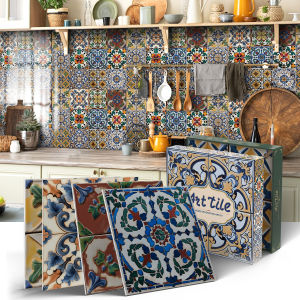 Classic Tile Self-adhesive Wallpaper Waterproof Thickened PE Foam Wall Sticker for Bedroom Bathroom Kitchen Tile Sticker