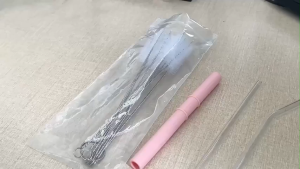 10Pcs Sikat Sedotan Stainless /Set Sikat Pembersih Sedotan Multifungsi Sikat Botol Kaca Sikat Cangkir