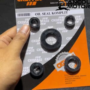 CKDPASS Seal Sil Set oli Lengkap Vega R New Paket Komplit Motor Yamaha