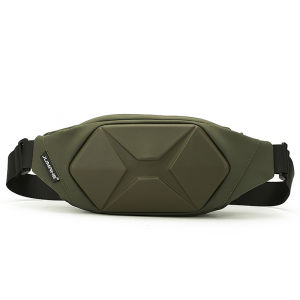 Casual Mens Chest Bag Leisure Travel Mobile Phone Crossbody Bag Outdoor Sports Waterproof Waist Bag Hard Shell Fashionable