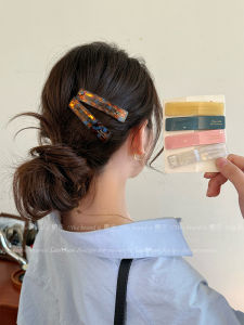 Kẹp Tóc Acetate BB Kiểu Dáng Đơn Giản Thanh Lịch Dành Cho Nữ Mùa Xuân Hè Kẹp Tóc Mái Lệch Hai Bên Kẹp Tóc Mái Trước