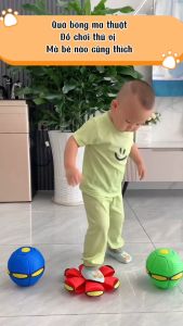 Bóng ma thuật biến hình đàn hồi bóng biến dạng tự nhảy sáng đèn đồ chơi thú vị cho bé