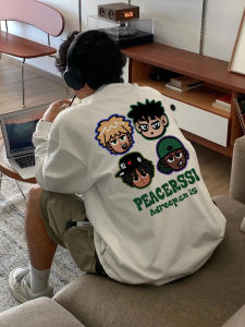 Áo Thun Dài Tay Thường Ngày in Chữ Hip Hop Phong Cách Mỹ Cho Nam Mùa Thu Thời Trang Thương Hiệu Quần Áo Công Sở Cổ Tròn Cotton