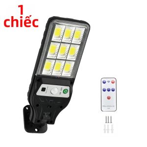 Đèn LED Năng Lượng Mặt Trời 7900000LM Đèn Cảm Biến Chuyển Động Siêu Sáng Ngoài Trời Có Điều Khiển Từ Xa Đèn Chiếu Sáng Tường Đèn Lồng Sân Vườn Chất Liệu ABS IP65 Chống Thấm Nước