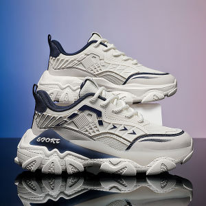 Mens Casual Running Shoes 2025 Autumn New Fashion Brand High-End Sensation Thick Bottom Heightening Mecha Dad Shoes