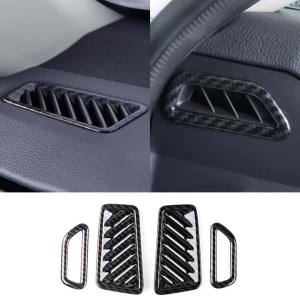 Ốp Che Cửa Gió Điều Hòa Bảng Điều Khiển Nhựa ABS Toyota RAV4 XA50 2019-2025 Phụ Kiện Nội Thất Xe Hybrid