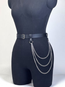 Dây Đeo Chân Bằng Da PU Phong Cách Gothic Punk Dành Cho Nữ Có Thể Điều Chỉnh Kiểu Dây Garter Dây Đeo Thân Phụ Kiện Thời Trang Dành Cho Người Lớn