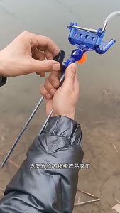 Stainless Steel Fishing Rod Holder Self‑Locking Multi‑Functional Fishing Rod Support Rack
