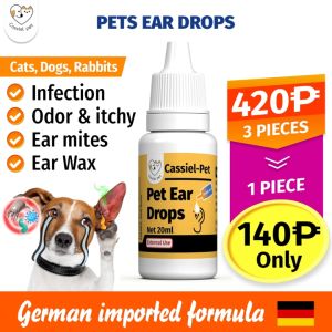 Cassiel Pet Pet Care Pet Ear Cleaner Ear Mite Ear Care Antibacterial Solution