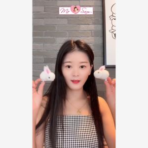 Kẹp tóc thỏ bông 3D dễ thương đáng yêu hoạt hình thời trang cho bé gái Shop Mẹ Sam