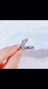 SUKI DAKARA Couple Rings S925 Sterling Silver Love at First Sight Minimalist Design Romantic Jewelry for Lovers
