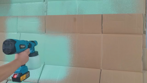 BERGARANSI Taffware Alat Pistol Spray Gun Cat Semprot Professional Dinding Mobil 1Liter 1500mAh TTK7