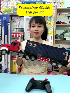 Xe điều khiển Đầu Kéo Container Chở Hàng Điều Khiển Từ Xa Size to