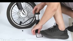 Grosir Pompa Injak Mini Sepeda bola motor balon Portable Foot Pump hitam Keren