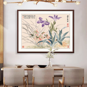 Handmade Cross Stitch Kit Simple Modern Chinese Orchid Pattern Cotton Fabric Living Room Decor Cross Stitching Kit